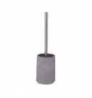 Щітка для WC Турин сірий бетон з бамбуковою вставкою 10,5x10,5x42,5 см
