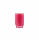 Склянка для полоскання Аксентія Граз з пластика обємний ефект з подвійними стінками, ідеально гладка поврехня, колір рожевий ? 7,5 висота 11,5 см