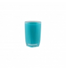 Склянка для полоскання Аксентія Граз з пластика обємний ефект з подвійними стінками, ідеально гладка поврехня, колір бірюзовий ? 7,5 висота 11,5 см