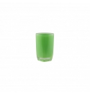 Склянка для полоскання Аксентія Граз з пластика обємний ефект з подвійними стінками, ідеально гладка поврехня, колір салатовий ? 7,5 висота 11,5 см