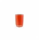 Склянка для полоскання Аксентія Граз з пластика обємний ефект з подвійними стінками, ідеально гладка поврехня, колір помаранчевий ? 7,5 висота 11,5 см