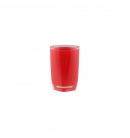 Склянка для полоскання Аксентія Граз з пластика обємний ефект з подвійними стінками, ідеально гладка поврехня, колір червоний ? 7,5 висота 11,5 см