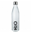 Пляшка для пиття H2O скляна з нерж кришкою 750 мл ? 7,5 см Н 29 см 443 г